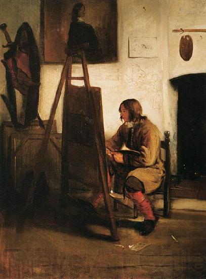 Barent fabritius Young Painter in his Studio Spain oil painting art